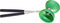 Acrobat Rubber Diabolo Met Aluminium Stokken - Donkergroen