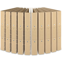 ACROPAQ - 10 x A4 Ringmap - Duurzaam, Zonder plastic, FSC gecertificeerd, Volledig recyclebaar, Met 2 ringen, Rug 40 mm - Ringband, Ordner