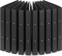 ACROPAQ - 10 x Ringmap 2 ringen - Ringband A4 met rug breedte 3,5 cm, Nacht, 'Natuur' Kleurencollectie - Ordner A4, Ordners 2 rings A4, Ringmap 2 ringen