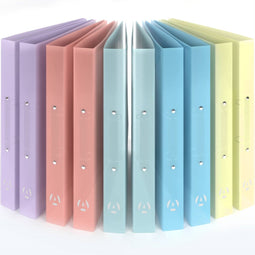 ACROPAQ - 10 x Ringmap A4 - Met 2 ringen, Rugbreedte 3,5 cm, Lente, 'Nature' kleurencollectie - Multomap, Ringband, Ordner