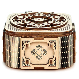 ACROPAQ - 3D Houten Muziekdoos Puzzels - Mechanische Modelbouwset voor Volwassenen - Lijmvrij - Houten Puzzels - 3D Puzzel - Houten Puzzel - PUZ3D6