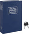 ACROPAQ Boekenkluis - Medium Verborgen Boekenkluis met Sleutelslot - Beveilig je Kostbaarheden Discreet - Artistiek en Praktisch Ontwerp - Verborgen Boek - Blauw