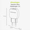 ACROPAQ C4 - 20W '2-in-1' Compacte snellader PD en QC3.0 met 1x USB-C + 1x USB-A Met USB-A naar USB-C kabel Voor smartphones (Android/Apple) en tablets