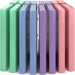 ACROPAQ Documentenmap A4 - 8 stuks, Rugbreedte 3 cm, PP, Voor jongens, meisjes en kinderen - Elastomap A4, Elastobox, Map met elastiek - Wind