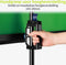 ACROPAQ Green screen - Met statief, 200 x 180 cm, Opvouwbaar - Achtergronddoek, Popup Greenscreen