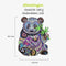 ACROPAQ Houten puzzel panda - 150 Stukjes, A4 formaat 210 x 297 mm, Puzzel voor kinderen en volwassenen