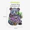 ACROPAQ Houten puzzel panda - 200 Stukjes, A3 formaat 420 x 297 mm, Puzzel voor kinderen en volwassenen