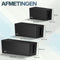 ACROPAQ Kabelbox - 3 in 1 set, Small + Medium + Large - Kabeldoos, Opbergbox stekkerdoos, Kabel organiser - Zwart