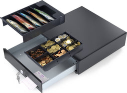 ACROPAQ Kassalade - 33 x 33 cm, Touch-Opening - Zwart - AC335BKV