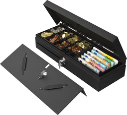 Acropaq - Kassalade Flip Top Handmatig - Zwart - Model 9015