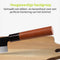 ACROPAQ Koksmes - Santokumes, 18 cm Damaststaal Keukenmes, Houten handvat