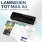 ACROPAQ Lamineerapparaat A3 - Max lamineerbreedte 33 cm - Lamineermachine - AL32