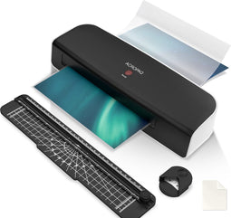 ACROPAQ Lamineerapparaat A4 - Set met 200 Lamineerhoezen, Papiersnijder, Hoeksnijder - Lamineermachine - AL490