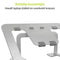 ACROPAQ Laptop verhoger - Ergonomisch, Verstelbaar, Opvouwbaar, Universeel, Voor laptops 11 tot 17 inch, Aluminium - Laptop standaard verstelbaar - Zilvergrijs - ALR002