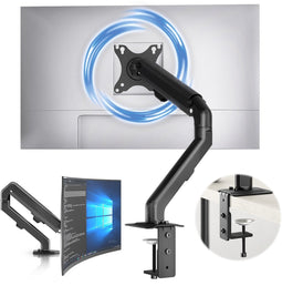 ACROPAQ Monitor arm - Voor 1 scherm, Veersteun, 17 tot 27 inch - AM4512B