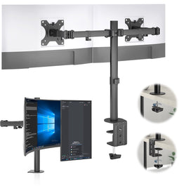 ACROPAQ Monitor arm - Voor 2 scherm, Met klemsysteem, 13 tot 32 inch - AM1224B