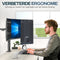 ACROPAQ Monitor arm - Voor 2 scherm, Met klemsysteem, 13 tot 32 inch - AM1224B