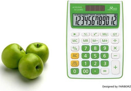 ACROPAQ Rekenmachine - 12-cijferig scherm, 10 jaar garantie - Bureaurekenmachine, Calculator met grote toetsen - Groen