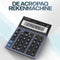 ACROPAQ Rekenmachine groot - 12-cijferig scherm, 10 jaar garantie - Bureaurekenmachine, Calculator met grote toetsen - XL