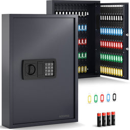 ACROPAQ Sleutelkluis met code voor buiten - Voor maximaal 100 sleutels, 100 sleutellabels inbegrepen, Veilige sleutelkast voor het opbergen van sleutels - Sleutelkluis voor buiten, Sleutel kluis