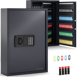 ACROPAQ Sleutelkluis met code voor buiten - Voor maximaal 200 sleutels, 200 sleutellabels inbegrepen, Veilige sleutelkast voor het opbergen van sleutels - Sleutelkluis voor buiten, Sleutel kluis