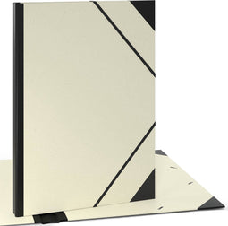 ACROPAQ Tekenmap A3 - 32 x 45 cm, Kraft met elastiek, Grijs