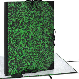 ACROPAQ Tekenmap A3 - 32 x 45 cm, Met linten, Groen