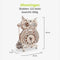 ACROPAQ - Uil Klok - Houten Puzzels - 3D Houten Model Kit - Geen lijm nodig - Houten Uil Klok - 3D Volwassenen Puzzel - Mecapuzzel - 3D Puzzel - PUZ3D1
