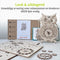 ACROPAQ - Uil Klok - Houten Puzzels - 3D Houten Model Kit - Geen lijm nodig - Houten Uil Klok - 3D Volwassenen Puzzel - Mecapuzzel - 3D Puzzel - PUZ3D1