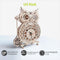 ACROPAQ - Uil Klok - Houten Puzzels - 3D Houten Model Kit - Geen lijm nodig - Houten Uil Klok - 3D Volwassenen Puzzel - Mecapuzzel - 3D Puzzel - PUZ3D1