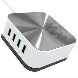 ACROPAQ USB oplader/charger 8 poorten, 50W snellader iphone/Samsung