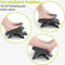 ACROPAQ Voetensteun - bureau -Ergonomische voetensteun met verstelbare hoogtes en ontspannende massagefunctie voor kantoorcomfort - AF004