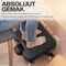 ACROPAQ Voetensteun - Ergonomisch, Verstelbaar, Anti slip - Voetensteun bureau - Zwart