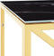 vidaXL - Salontafel - 110x45x45 - cm - roestvrij - staal - en - glas
