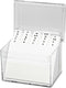 Acryl kaartenbak met index DIN A6