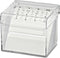 Acryl kaartenbak met index DIN A7