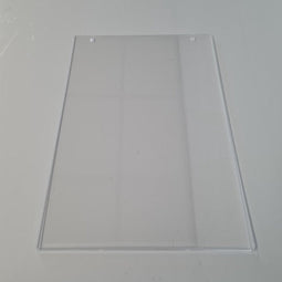 Acryl U-houder A3 met 2 gaten vertikaal