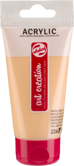 Acrylverf tac 224 napelsgeel rood tube 75ml | Tube a 75 milliliter | 3 stuks