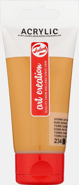 Acrylverf tac 234 sienna naturel tube 75ml | Tube a 75 milliliter