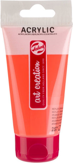 Acrylverf tac 257 reflexoranje tube 75ml | Tube a 75 milliliter | 3 stuks