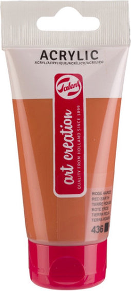 Acrylverf tac 436 rode aarde tube 75ml | Tube a 75 milliliter