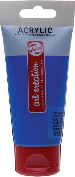 Acrylverf tac 512 kobaltblauw tube 75ml | Tube a 75 milliliter | 3 stuks