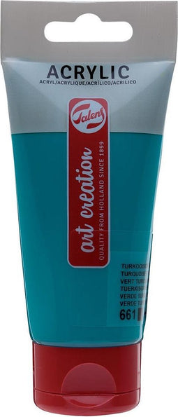 Acrylverf tac 661 turkooisgroen tube 75ml | Tube a 75 milliliter