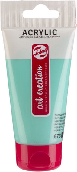 Acrylverf tac 673 phtalogroen licht tube 75ml | Tube a 75 milliliter