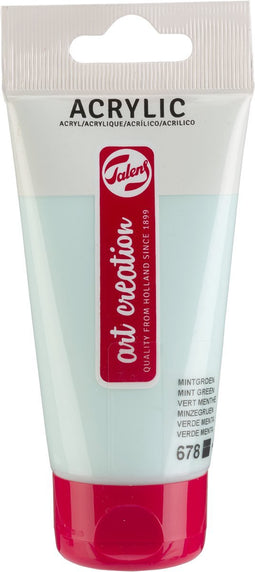 Acrylverf tac 678 mintgroen tube 75ml | Tube a 75 milliliter