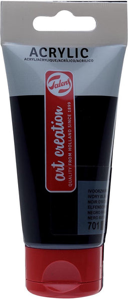 Acrylverf tac 701 ivoorzwart tube 75ml | Tube a 75 milliliter