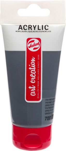 Acrylverf tac 708 paynesgrijs tube 75ml | Tube a 75 milliliter | 3 stuks