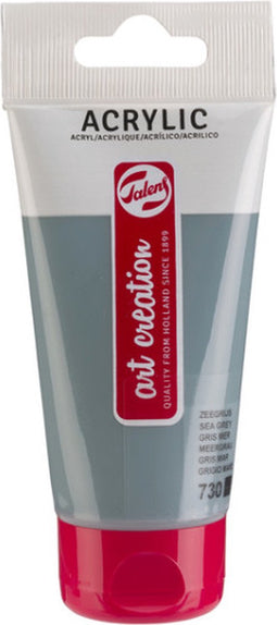 Acrylverf tac 730 zeegrijs tube 75ml | Tube a 75 milliliter | 3 stuks