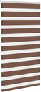 vidaXL - Zebra - rolgordijn - 75x150 - cm - stofbreedte - 70,9 - cm - polyester - bruin