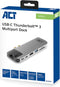 ACT 7-in-1 USB C Hub Macbook Pro - Thunderbolt 3 (100W PD) - 4K HDMI, SD/microSD, 2x USB, Ethernet RJ45 – AC7044